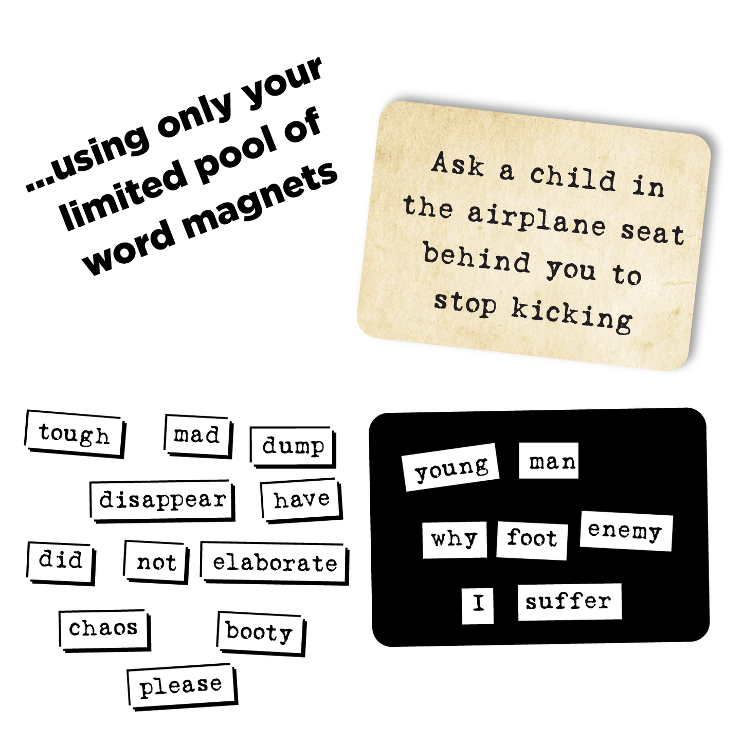 Ransom Notes: The Ridiculous Word Magnet Game!